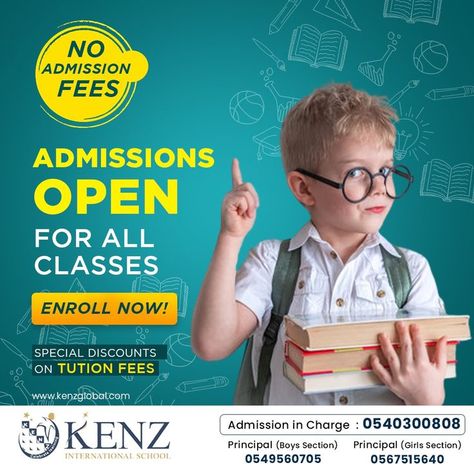 With large spacious classrooms, a fully equipped state-of-the-art library and resource Center, outdoor spaces, fully equipped labs KENZ International School is no less of a second house to your child. We offer a special discount on tuition fees and admission fee is free of cost. For admissions & enquiries : +966 540300808 | kenzyanbu@gmail.com www.kenzglobal.com . . . . #KenzInternationalSchool #SchoolAdmissions #AdmissionsOpen #EnrolllNow #yanbu #KSAlife #saudiarabia #saudi #education #kenz Art Library, School Admissions, Tuition Fees, International School, Outdoor Spaces, Education, Book Cover, Quick Saves, Art