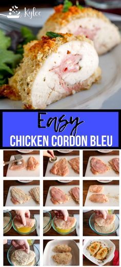 Creamy Chicken Dinner, Baked Chicken Cordon Bleu, Dinner Fancy, Easy Chicken Cordon Bleu, Cordon Bleu Recipe, Chicken Cordon Bleu Recipe, Fantastic Recipes, Chicken Recipies, Dinner For One