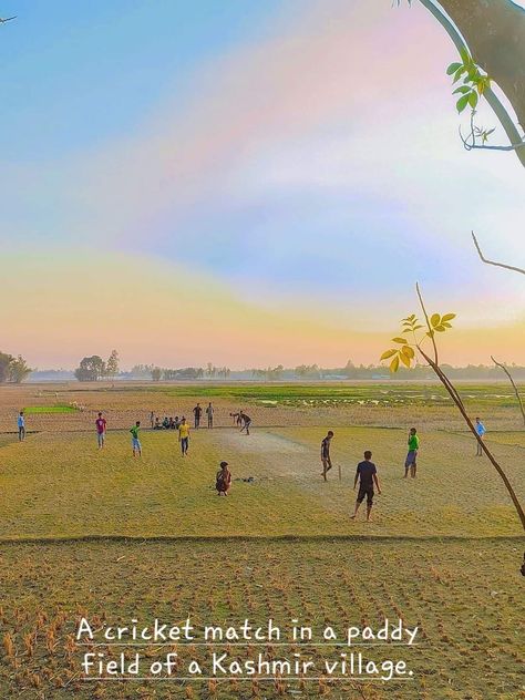 Village Life In India, Village Cricket, Kashmir India, Cricket Match, Village Life, Places To Visit, India, Quick Saves