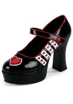 Heart Platforms, Heart Costume, Queen Of Hearts Costume, Alternative Shoes, Zapatos Mary Jane, Festival Shoes, Punk Boots, Heart Shoes, Pleaser Shoes