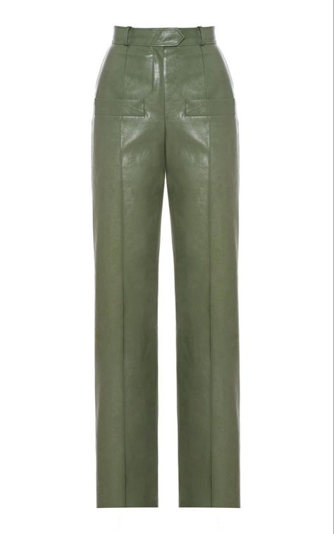 Vegan Leather Pants, Green Pants, Mode Inspiration, Dream Clothes, Looks Vintage, Moda Operandi, Aesthetic Clothes, Fashion Collection, Fashion Inspo Outfits