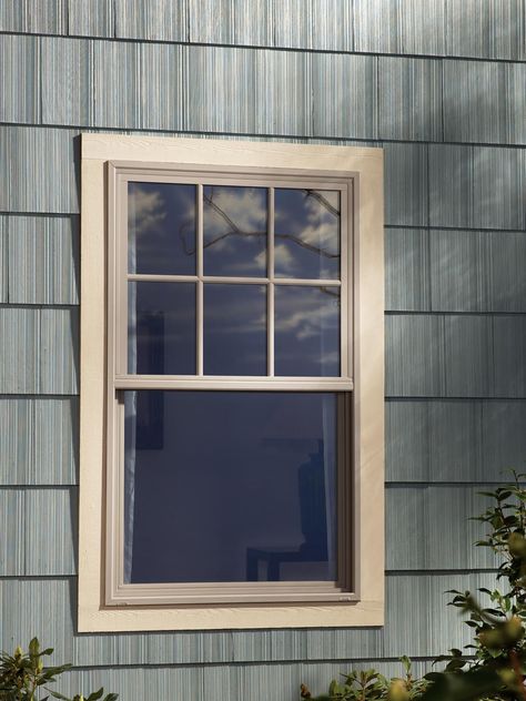 8 Types of Windows | Home Remodeling - Ideas for Basements, Home Theaters & More | HGTV Beige Windows, Beige Window, Gable Window, Grey Siding, Window Bars, Steel Windows, Window Color, Interior Remodel, Modern Windows