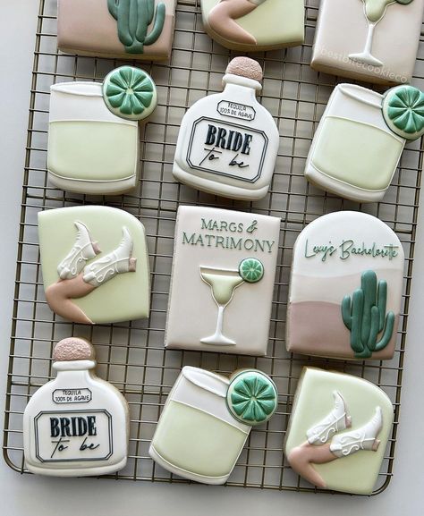 Cowgirl Cookies, Bachelorette Cookies, Scottsdale Bachelorette, Sugar Cookie Icing, 33rd Birthday, Bridal Shower Cookies, Custom Cookie, Bachelorette Themes, Cookie Icing