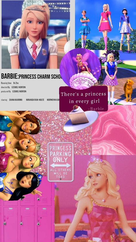 Barbie - Princess charm school Princess Charm School Aesthetic, Charm School Aesthetic, Barbie Princess Charm School, Princess Charm School, Princess Star, Princess Parking, Princess Charming, Charm School, Barbie Life