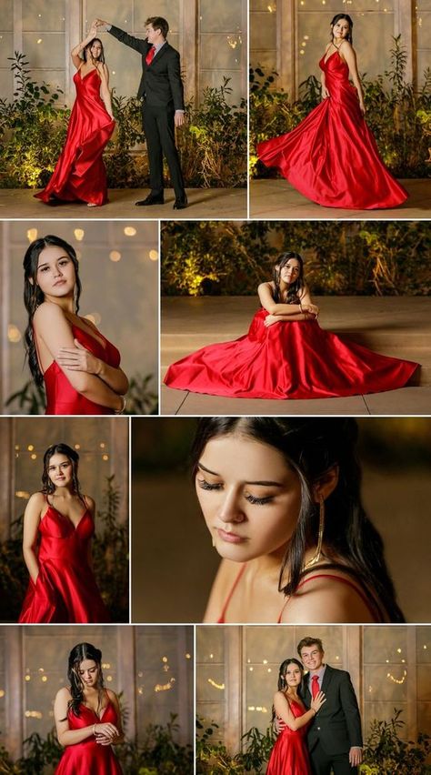 Prom Outdoor Photography, Fun Prom Pictures Poses, Formal Photography Poses, Prom Photoshoot Studio, Indoor Prom Photos, Formal Photoshoot Poses Women, Prom Girl Photosession, Prom Posing Ideas, Prom Dress Poses Picture Ideas