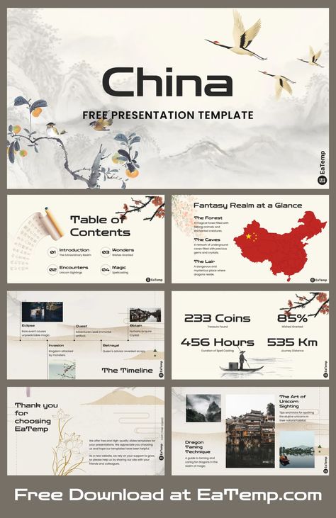 China PPT Presentation Template - Free PowerPoint Templates, Google Slides, Figma Deck And Resume Chinese Presentation Design, Powerpoint Design Ideas, Creative Presentation Design, Presentation Poster, Mẫu Power Point, Powerpoint Ideas, Free Powerpoint Presentations, Free Ppt Template, Presentation Slides Design