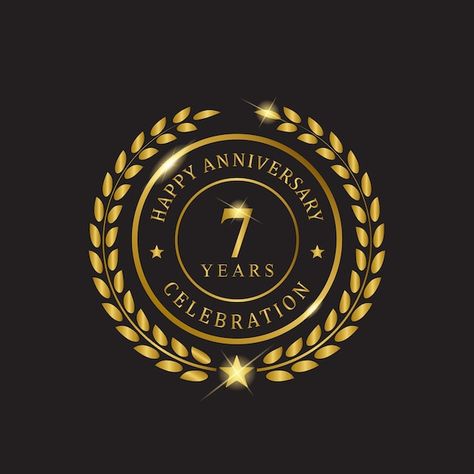 Vector gold wreath happy anniversary sev... | Premium Vector #Freepik #vector #jubilee #year-anniversary #anniversary #anniversary-numbers Golden Jubilee Logo, Golden Jubilee, Gold Wreath, Photo Background Images, Photo Background, Graphic Designs, Happy Anniversary, Photo Backgrounds, Year Anniversary