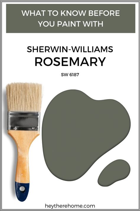 Sherwin Williams Rosemary - A Sophisticated Dark Green Paint Color - A Sohisticated Dark Green Paint Color Sherwin Williams Rosemary Bathroom, Sw Rosemary Coordinating Colors, Sw Dark Green Paint Colors, Sherwin Williams Dark Green, Muted Green Paint, Teen Boy Bedroom Paint, Sherwin Williams Rosemary, Sherwin Williams Pewter Green, Green Sherwin Williams