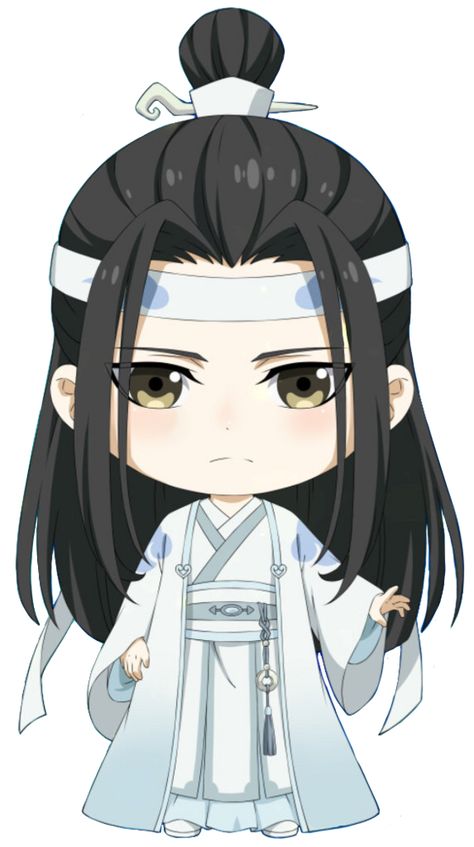 Lan Wangji | Grandmaster of Demonic Cultivation Wiki | Fandom Untamed Chibi, Dibujos Anime Chibi, Lan Wangji, Fantasy Heroes, Chibi Characters, Chibi Drawings, Strong Love, Cute Chibi, Live Action