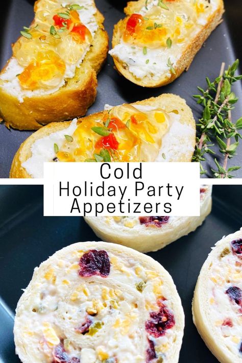 cold party appetizers Cold Party Appetizers, Cold Appetizers Easy, One Bite Appetizers, Holiday Party Appetizers, Christmas Appetizers Easy, Tiny Foods, Holiday Side Dish, Holiday Side, Cold Appetizers