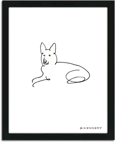 German Shepherd Facts, German Shepherd Tattoo, Solstice Art, White German Shepherd, Black German Shepherd, Drawing Frames, Dog Tattoo, Shepherd Puppies, Dog Tattoos