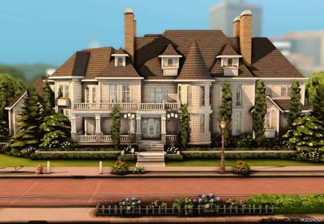 Download Luxury Family Mansion No CC for Sims 4 at ModsHost NOW! Framed by opulence, this family mansion stands majestic, surrounded by lush gardens and a vast backyard. The shimmering pool invites delight, while the barbecue area exhales tempting aromas. A retreat where luxury intertwines with family harmony, creating eternal memories under a sky of contemplation. NO CC 7 bedrooms 5 bathrooms 50×40 size lot price 331,677 ... #sims4cc #sims #mods #gaming #house #videogames Mansion Sims 4, Cc For Sims 4, Sims 4 Family House, Gaming House, Family Mansion, Beach Mansion, Family Harmony, Sims 4 Family, Family Backyard