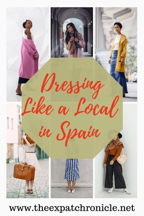 Dressing Like a Local in Spain: Your Go-To Guide - The Expat Chronicle Spain Fashion Spring, Spain In April, Spring In Spain, Spain Outfit Ideas, Spring Weekend Outfit, Outfits For Spain, Spain Outfit, Spain Fashion, Dresses By Color