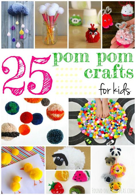 Pom Pom Crafts Pinnable Pom Pom Crafts For Kids, Dayhome Activities, Sport Themed Crafts, Yarn Box, Pom Crafts, Blog Image, Fish Extender, How To Make A Pom Pom, Pom Pom Crafts