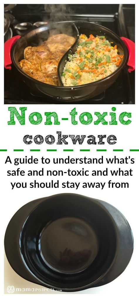 Our bodies absorb everything we put in them and high temperatures are known for breaking down toxic materials. Cooking with non-toxic cookware should be your priority, even more so if you have children. Find out if you're cooking with toxic cookware and learn about the top 5 types you cookware you should be using in your home. #cookware #bestcookware #safecookware #nontoxiccookware #ecofriendlycookware #greencookware #nontoxiccookwarebrands #safecookware #cookwareset Green Cookware, Toxic Cookware, Be Your Priority, Eco Friendly Cookware, Non Toxic Cookware, Toxic Free Living, Safest Cookware, Toxic Waste, Zero Waste Kitchen