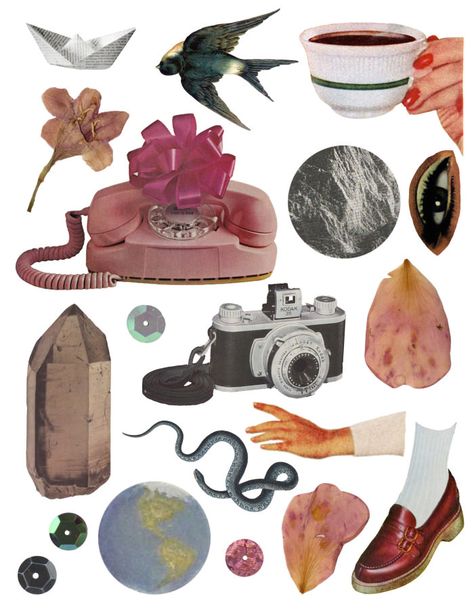 Digital Collage Art, Collage Art Projects, Magazine Collage, Collage Kit, Collage Illustration, Vintage Collage, Arte Inspo, Arte Sketchbook, Collage Design