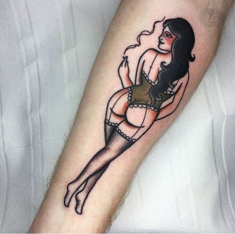 #tattoo #tattoos #inked #tattooart #tattooed #tattooideas #tattoodesign #tattooinspiration #tattoosleeve #tattooflash #inkedgirls #tattooedwomen  #InkLaughs  #TattooFails Traditional Tattoo Pin Up Girl, Traditional Tattoo Pin Up, Line Tattoo Ideas, Pin Up Girl Tattoo, Traditional Style Tattoo, Traditional Tattoo Sleeve, Hip Tattoos Women, Fire Tattoo, Pin Up Tattoos