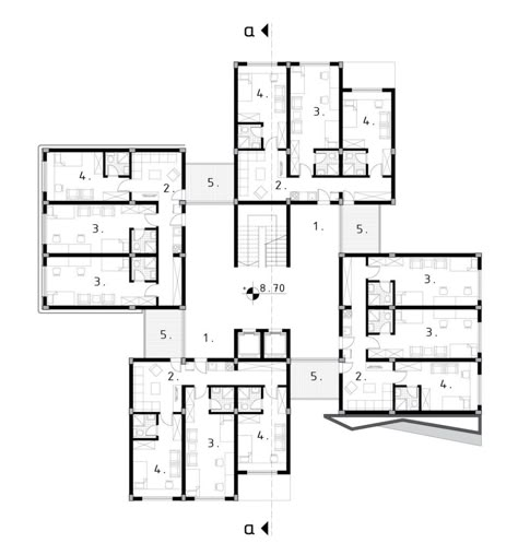 Nis Serbia, Dorm Planning, Student Hostel, Asma Kat, Hotel Floor Plan, Hostels Design, Student Dorm, Hotel Floor, Plans Architecture