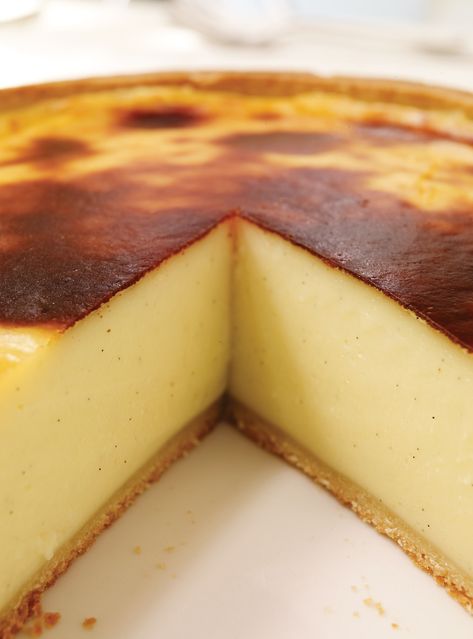 Ricardo's recipes : Parisian Flan (French Custard Pie) Parisian Flan, French Custard, Flan Dessert, Custard Pie Recipe, Resep Pasta, كريم كراميل, Flan Recipe, Idee Pasto, Custard Cake