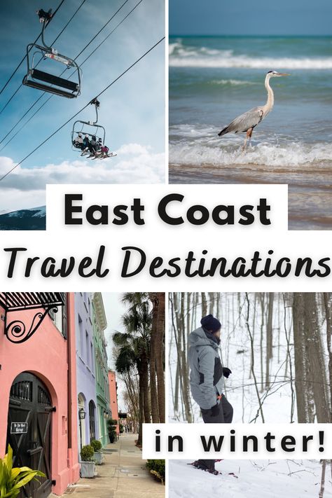 A weekend getaway can be a great way to combat the winter blues & luckily you don't always need to go far from home! Looking to head out on an East Coast winter getaway? Read on for the best East Coast winter vacation destinations! East Coast Destinations Winter | East Coast Road Trip | USA Winter Travel |Winter Travel Destinations | Winter Vacations | Travel Ideas | United States Travel | United States Travel Destinations Winter | East Coast Winter Vacation Ideas | Winter Destinations In The US East Coast Winter Vacation Ideas, East Coast Weekend Getaway, Best East Coast Vacations, East Coast Vacation Ideas, East Coast Mountains, East Coast Winter, East Coast Travel Destinations, Winter Vacation Ideas, Winter Weekend Getaway