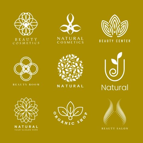 Set of natural cosmetics logo | Free Vector #Freepik #freevector #background #logo #floral #icon Elixir Logo, Natural Cosmetics Logo, Skin Care Logo, Cosmetics Logo, Logo Online Shop, Spa Logo, Flower Logo Design, Cosmetic Logo, Climate Justice