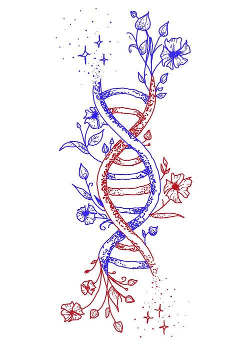 Dna Drawing, Ideas Maquillaje, Basic Tattoos, Classy Tattoos, Creative Illustration, Body Art Tattoos, Art Illustration, I Tattoo, Art Tattoo