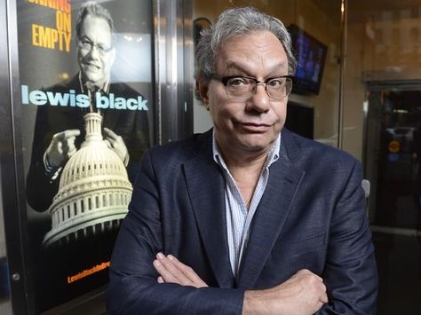 Lewis Black, still fuming with 'Running On Empty' Lewis Black, Running On Empty, Geek Chic, Funny People, Comedians, Broadway, Interview, Running, Funny