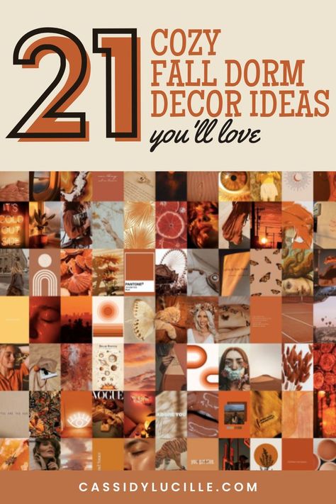 OMG! I'm loving these fall dorm decor ideas to copy this year! This list has everything and I cannot wait to deck my room out in a cozy and cute fall aesthetic! Diy Beauty And The Beast Costumes, Fall Signage, Cute Fall Aesthetic, Kids Playroom Ideas Diy, Blue Sofa Living, Dorm Decor Ideas, Minimalist Apartment Decor, Cheap Dorm Decor, Dorm Diy