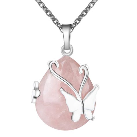 PRICES MAY VARY. Bueatiful Butterfly Necklace: Hand polished teardrop gemstone wrapped by a butterfly. Elegant pendant necklace for women's jewelry collection, that is good for fitting it on any festival and important occasion. Rose Quartz Necklace: Rose Quartz is the love stone. It can add positive love energy to relationships. Compassion and forgiveness. Calming, helps clear stored anger, resentment, jealousy, fears. Replaces negativity with harmony. Helps to balance upper four chakras and eas Butterfly Necklaces, Chakra Pendant, Crystal Butterfly, Healing Crystal Jewelry, Crystal Pendant Necklace, Rose Quartz Necklace, Rose Quartz Beads, Elegant Pendant, Necklace Rose