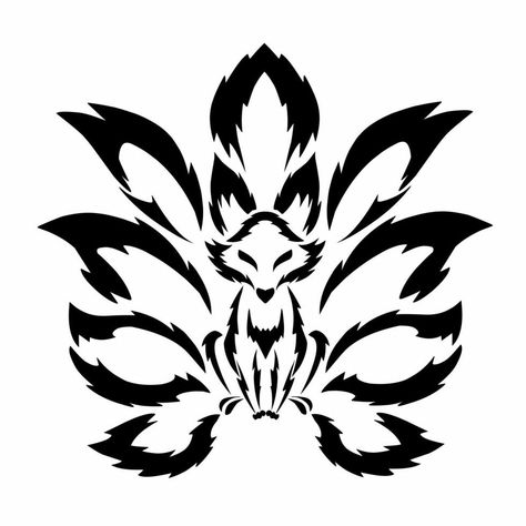 9 Tailed Fox Tattoo, Nine Tailed Fox Tattoo, Nine Tails Tattoo, 9 Tailed Fox, Nine Tails, Nine Tailed Fox, Fox Tattoo, Tree Saw, Heart Tree