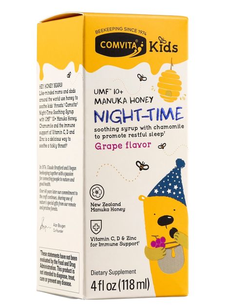 Comvita Kids Grape Flavor Nighttime Dietary Supplement Soothing Syrup Health & Wellness, Children's Medicine, Children's Cold, Cough & Flu Kids Packaging, Grape Flavor, Medicine Packaging, Cold Medicine, Vitamins For Kids, Cold Cough, Kids Line, Fred Meyer, Childrens Health