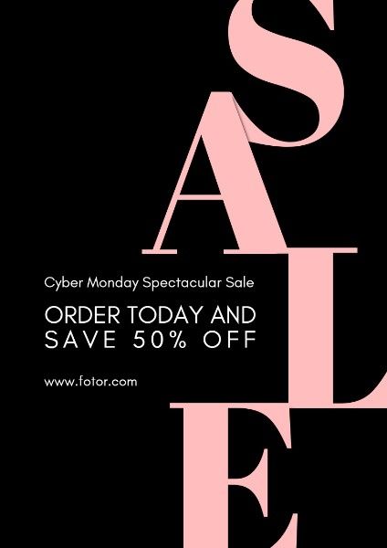 Customizable Black Cyber Monday Flyer Templates | Fotor Graphic Designer Sale Poster Design, Neon Poster, Black Friday Design, Fashion Poster Design, Jazz Poster, Email Design Inspiration, Email Marketing Design, Thanksgiving Design, Design Maker