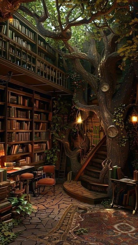 Cool Library Aesthetic, Nature Books Aesthetic, Library Room Wallpaper, Books And Tea Wallpaper, My Bookish Aesthetic, Wallpaper Backgrounds Book Aesthetic, Fairytale Library Aesthetic, Fantasy Book Aesthetic Wallpaper, Library Phone Wallpaper