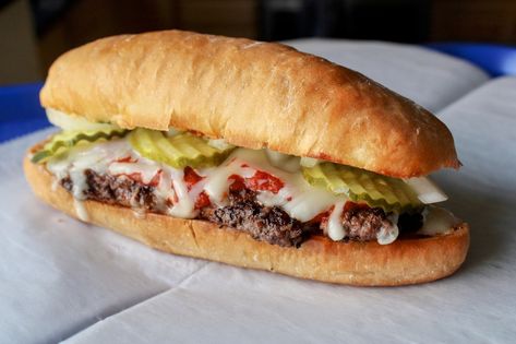 Cincinnati-style steak hoagie | Recipe | Bounded by Buns Pizza Steak Hoagies, Hogie Subs Recipes, Steak Hoagies Recipe, Sub Rolls Recipe, Italian Hoagie Recipe, Steak Hoagies, Sub Roll Recipe, Steak Hoagie, Hoagie Sandwich