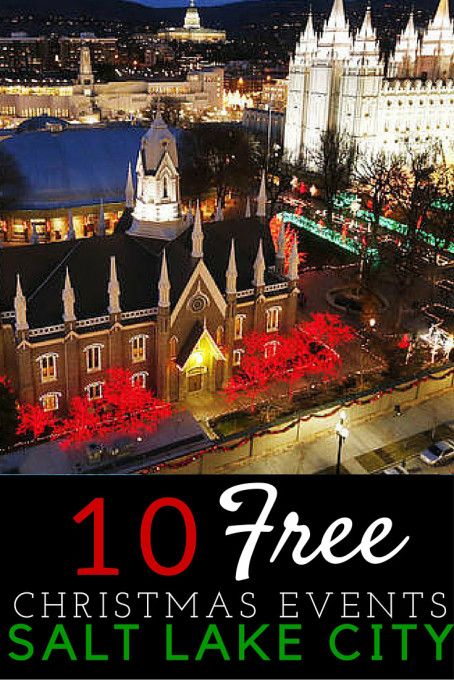 10 Free Things to do at Christmas in Salt Lake City Salt Lake City Utah Winter, Free Christmas Activities, Utah Christmas, Christmas Dorm Decorations, Things To Do At Christmas, Utah Activities, Utah Winter, Fun Date Night Ideas, Utah Camping