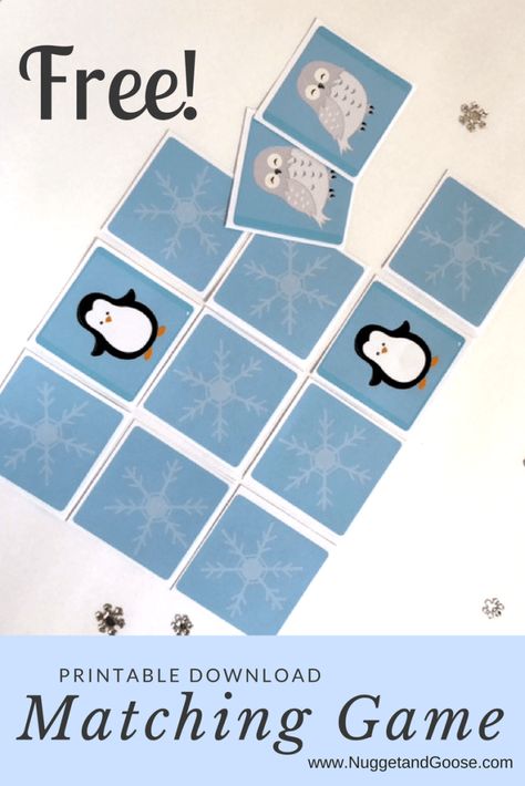 FREE Printable Matching Game from NuggetandGoose.com! Perfect addition to any Winter, Christmas or Arctic Themed Tot School Unit! Arctic Animals Preschool Activities, Printable Matching Game, Winter Animals Preschool, Polar Animals Preschool, Arctic Animals Preschool, Arctic Animals Crafts, Winter Animal Crafts, Winter Theme Preschool, Animal Lessons