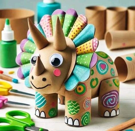 Toilet Roll Craft, Toilet Paper Crafts, Animal Crafts For Kids, Toilet Paper Roll Crafts, Paper Roll Crafts, Cardboard Art, Toddler Art, Easter Decoration