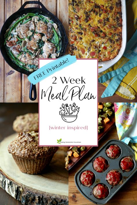 Nourishing 2 Week Meal Plan {Winter Inspired Part 1} - Raising Generation Nourished Food Exchange Meal Plan, Quick Nourishing Meals, Raising Generation Nourished, Weston Price Meal Plan, Traditional Cooking School, Ancestral Meal Plan, Wapf Meal Plan, Nourishing Traditions Meal Plan, Nutrient Dense Meal Plan