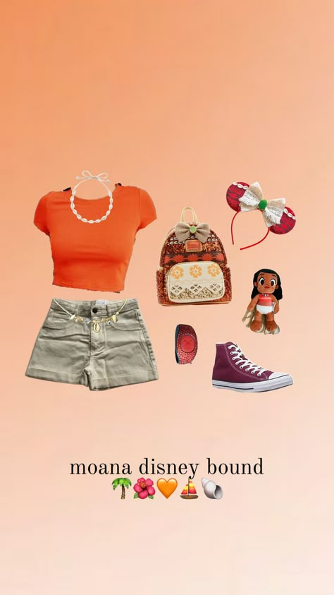 moana ! 🧡 #disney #disneyworld #disneyland #disneyoutfit #disneyaesthetic #outfit #outfitinspo #moana Disney World Fits, Epcot Outfit Ideas, Disneyland Fits, Bounding Disney, Universal Outfits, Florida Fits, Epcot Outfit, Disney Bounding Ideas, Disneybound Ideas