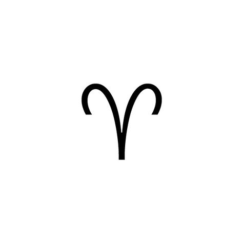 Aries -- The astrological symbol for the Zodiac sign Aries. ❤ liked on Polyvore featuring home, home decor, zodiac, aries, astrology, zodiac signs and astrological signs Aries Zodiac Sign Tattoos, Aries Sign Symbol, Simple Aries Tattoo, Aries Glyph, Aries Sign Tattoo, Aires Sign, Aries Drawing, Aries Symbol Tattoos, Aries Symbol