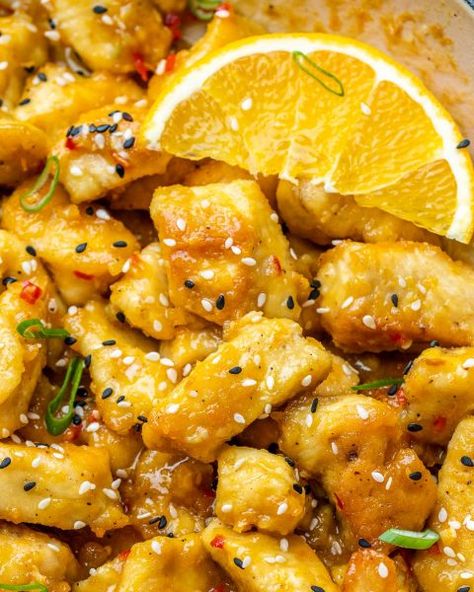 Easy Orange Chicken, Chicken Skillet, Clean Food Crush, Food Crush, Orange Chicken, Clean Food, Skillet Chicken, Skinless Chicken Breast, Winter Food