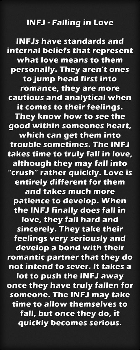 INFJ - Falling in Love Infj Love Quotes, When An Infj Has A Crush, Infj Fall In Love, Infj Crush, Infj In Love, Infj Woman, Infj Personality Facts, Quotes Love Life, Infj Psychology