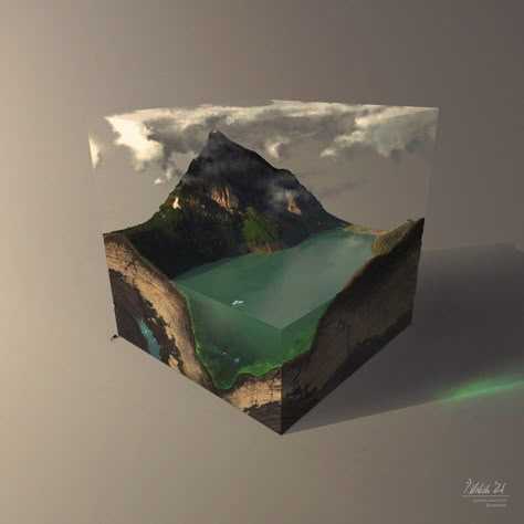 ArtStation - Mini Landscapes, Philipp A. Urlich Resin Landscape, Diorama Art, Mini Diorama, Epoxy Art, Isometric Art, Epoxy Resin Wood, Epoxy Resin Crafts, Epoxy Resin Art, Diy Resin Art