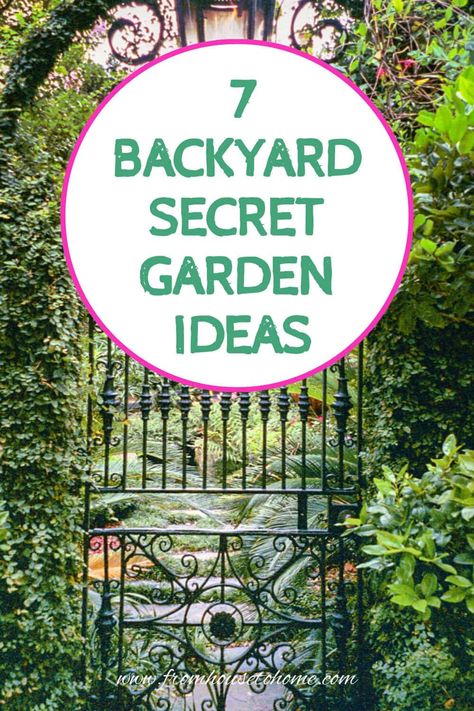 Secret Garden Ideas: How To Create A Magical Backyard Hidden Garden How To Make A Secret Garden, How To Create A Secret Garden, Magical Forest Fantasy Secret Gardens, The Secret Garden Aesthetic Book, Secret Garden Book, Full Sun Plants, Hidden Garden, Home Garden Design, Sun Plants