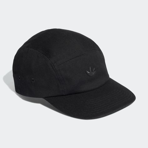 adidas Adicolor Five-Panel Cap - Black | adidas UK Five Panel Cap, Adidas Adicolor, Wool Hats, Adidas Top, Adidas Hat, Five Panel, Fashion Attire, Black Cap, Bucket Hats