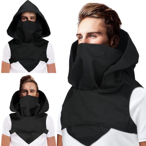 Cyberpunk Rogue, Hood Cloak, Hooded Cowl Scarf, Cloak With Hood, Diy Cape, Hood Men, Cowl Hood, Hood Scarf, Hoodie Scarf