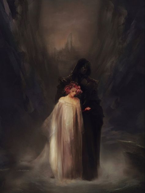 Hades Aesthetic, Persephone Art, Fantasy Romance Art, Victorian Romance, Romance Art, Hades And Persephone, Occult Art, Dark Heart, Mythology Art