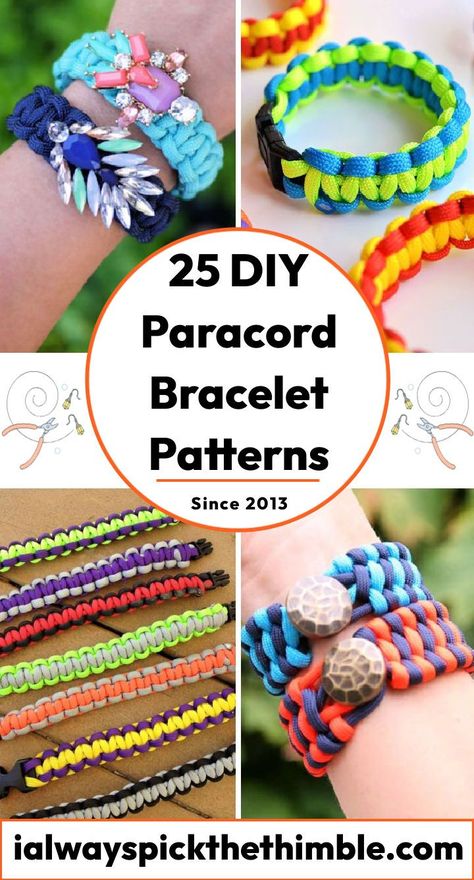 25 Easy Paracord Bracelet Patterns: Make Your Bracelets Easy Paracord Bracelets, Bracelet Patterns For Beginners, Paracord Bracelet Patterns, Paracord Bracelet Tutorial, Paracord Bracelet Diy, Overhand Knot, Paracord Survival, Survival Bracelet, Paracord Projects