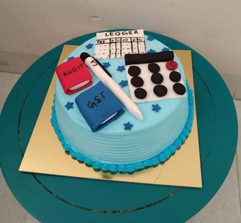 Ca Theme Cake Design, Ca Theme Cake, Ca Cake Design, Cake For Chartered Accountant, Accountant Cake Ideas, Office Theme Cake, Bank Cake, Business Hashtags, Farewell Cake