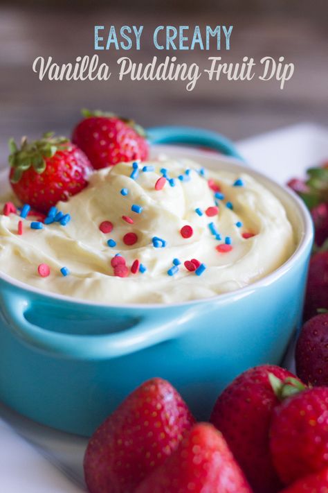 Vanilla Pudding Fruit Dip, Pudding Fruit Dip, Easy Fruit Dip, Delicious Dips, Fruit Dips Recipes, Apple Cinnamon Oatmeal, Sweet Dips, Cream Cheese Dips, Fruit Dip